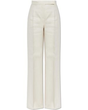 Max Mara Linen Trousers "Badesse" - White
