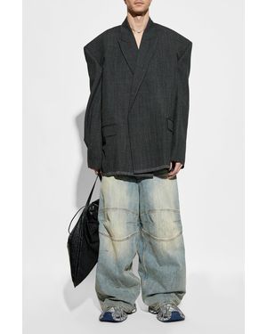 Balenciaga Wool Blazer - Black