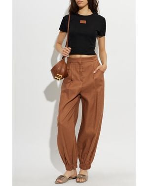 Fendi Top With "Z" Logo - Black