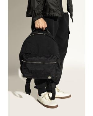 Stone Island Backpack With Logo - Black