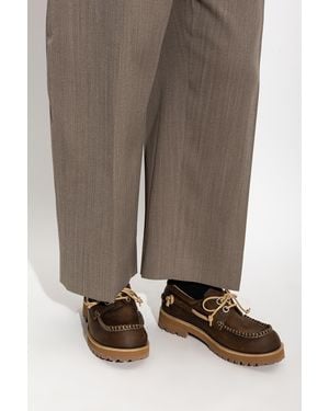 Moschino Leather Shoes - Brown