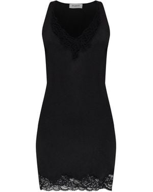 Balmain Dress With Lace Trim - Black