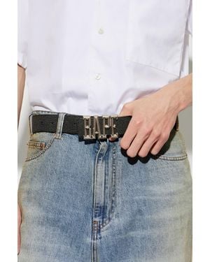 A Bathing Ape Leather Belt - Gray