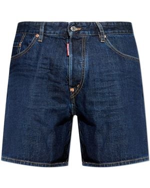 DSquared² "Bro" Denim Shorts - Blue