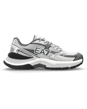 EA7 Sports Shoes With Logo - White