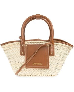 Jacquemus "Soli Small" Shopper Bag - Natural