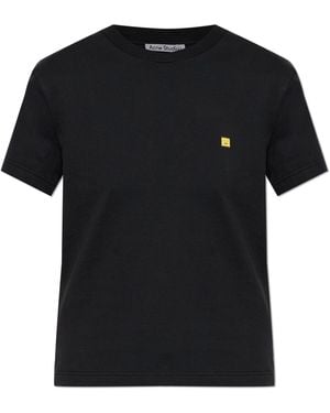 Acne Studios T-Shirt With Patch - Black
