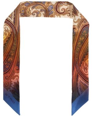 Etro Silk Scarf - White