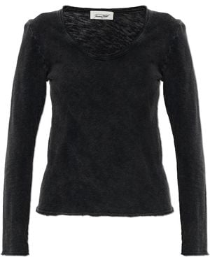 American Vintage Long Sleeve Top - Black