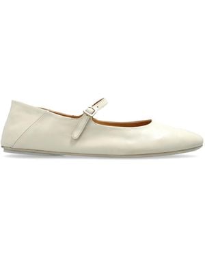 Marsèll 'Strascico' Leather Ballerinas - White