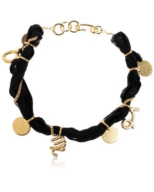 Jil Sander Bracelet With Charms - Black