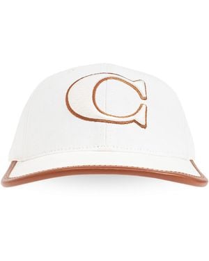 COACH Cap With Logo - White