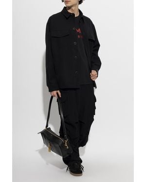 Balmain Wool Cargo Pants - Black