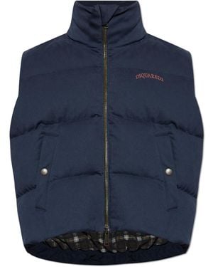 DSquared² Quilted Vest - Blue
