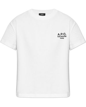 A.P.C. T-Shirt With Logo - White