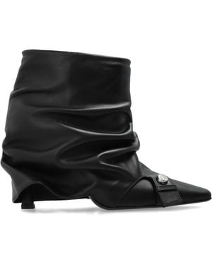 The Attico Heeled Ankle Boots Juno - Black