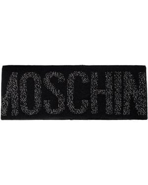 Moschino Headband With Logo - Black