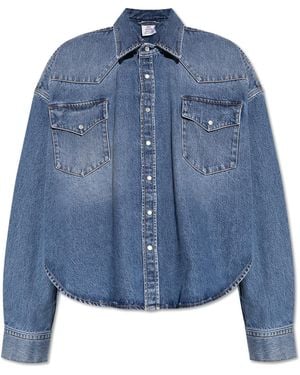 Vetements Denim Shirt - Blue
