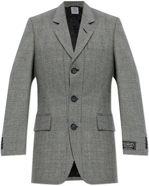 Vetements Wool Blazer - Grey