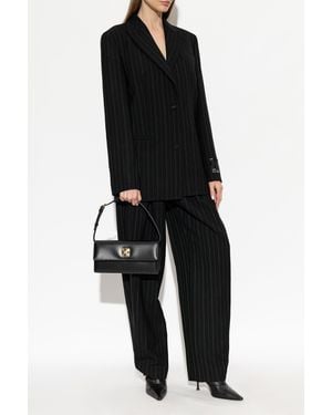 Off-White c/o Virgil Abloh Wool Blazer With Closed Lapels - Black