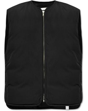 Jil Sander Down Vest - Black