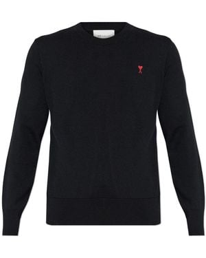 Ami Paris Wool Jumper - Blue
