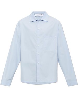 Jil Sander Shirt With Pocket - Blue