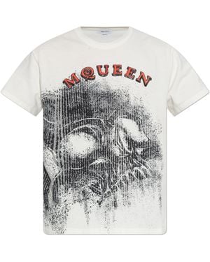 McQueen T-Shirt With Print - White