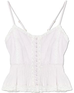 LoveShackFancy Top 'Aleni' - Pink