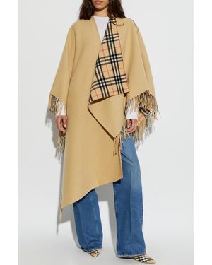 Burberry Wool Poncho - Blue