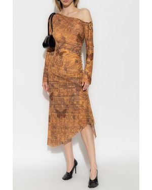 MISBHV Printed Dress - Brown