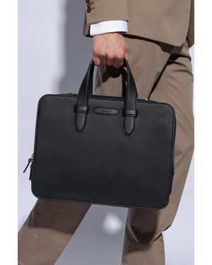Brioni Handheld Document Bag - Black