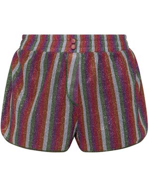Oséree Shorts With Lurex Thread - Red