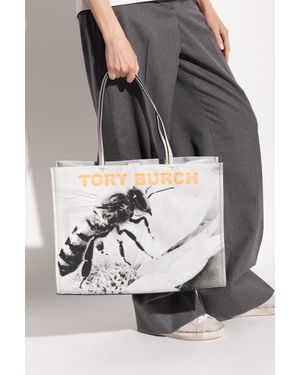 Tory Burch "Ella" Shopper Bag - Gray