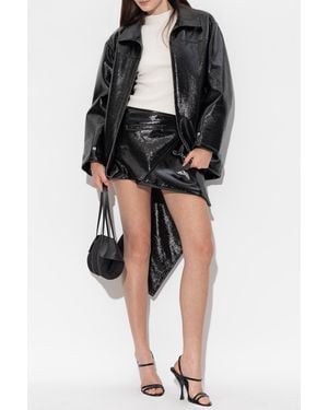 Courreges Ribbed Top - Black