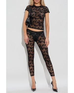 DIESEL Lace Top 'Kasia-Utlt' - Black