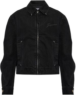 Jacquemus Vintage-Style Denim Jacket - Black