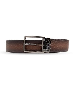 Ferragamo Leather Belt - Brown