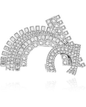 Ferragamo Brooch With Crystals - White