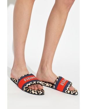 DSquared² Flip-Flops With Logo - White