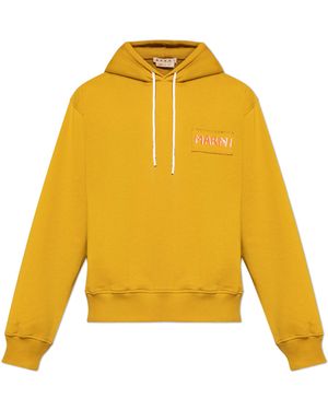 Marni Sweatshirt With Logo - Yellow