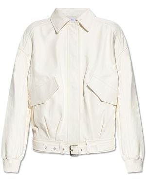 IRO Leather Jacket "Manka" - White