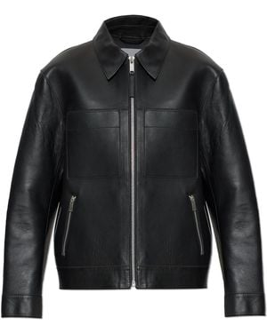 Samsøe & Samsøe 'Sastevie' Leather Jacket - Black
