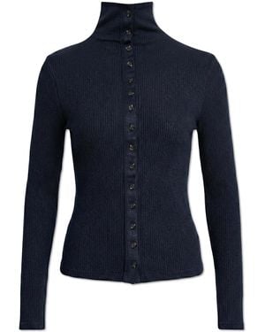 Rag & Bone Ribbed Turtleneck - Blue