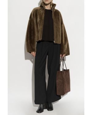 Arma Short Double-Sided Sheepskin Coat 'Indy' - Black