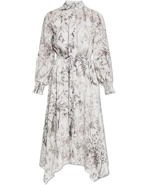 AllSaints Linen Dress Skylar - White