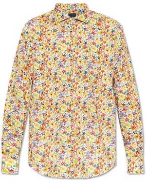 Paul & Shark Shirt With Floral Motif - Natural