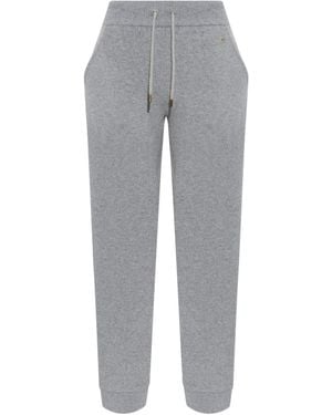 Balmain Wool Pants With Logo - Grey