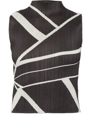Pleats Please Issey Miyake Pleated Top - Black