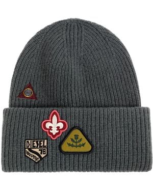 DIESEL Wool Beanie 'K-Phat' - Black